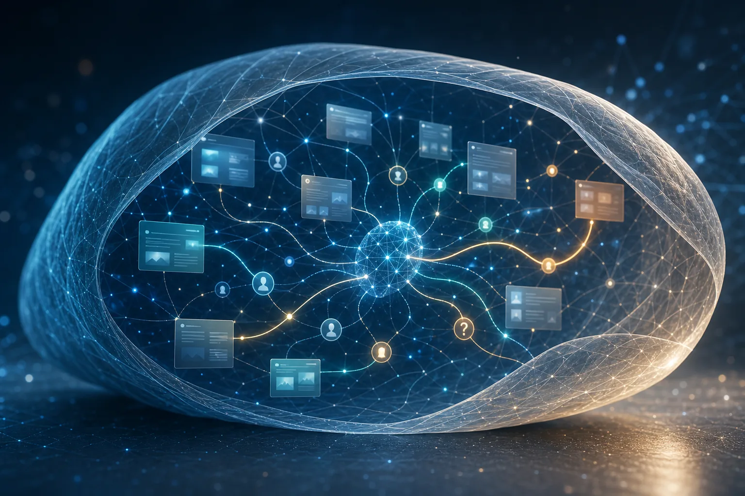 AI-era analysis inside a digital cocoon mapping trust visibility and visitor hesitation