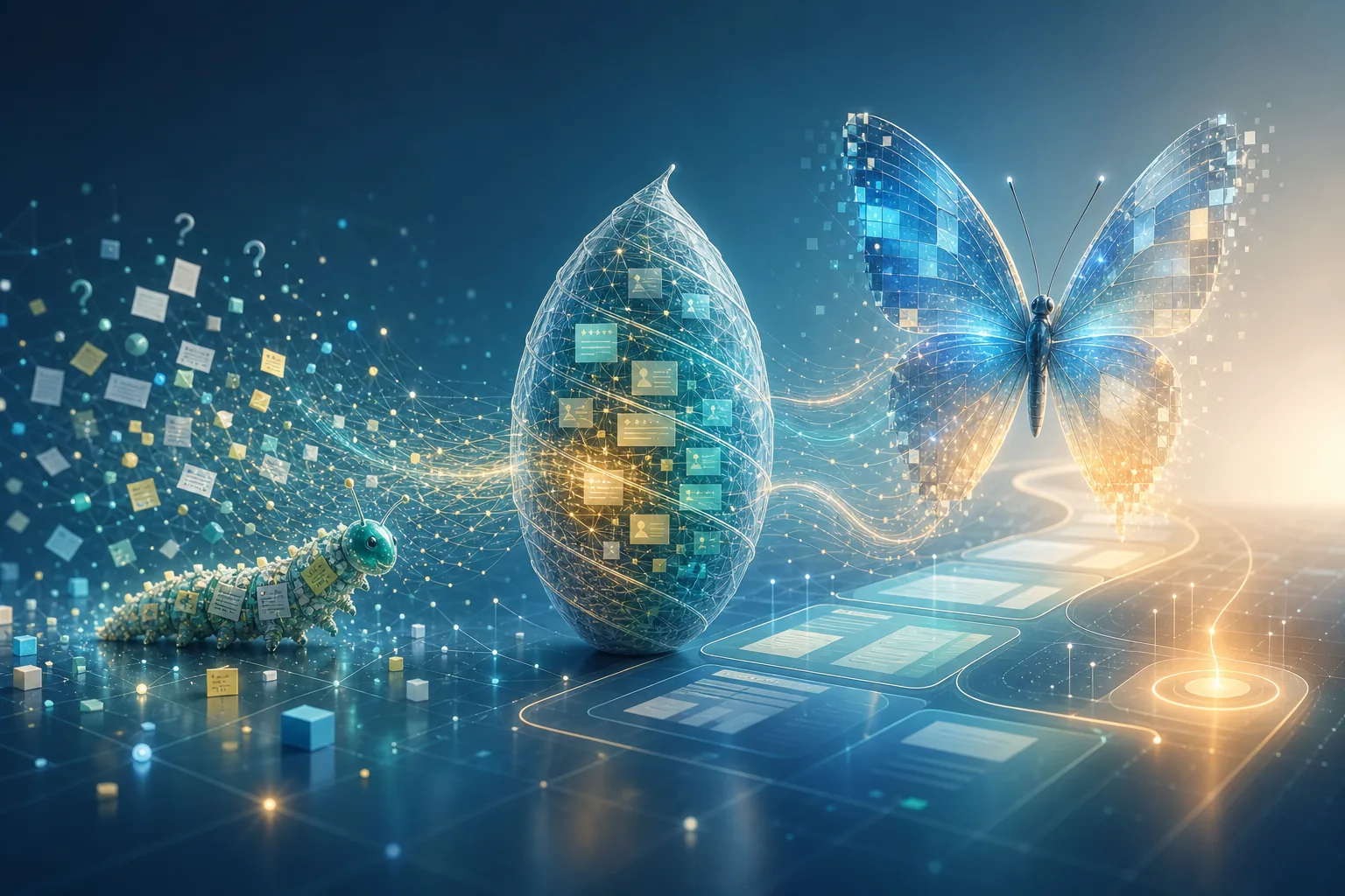 Digital transformation from scattered business questions to cocoon analysis and clear website action