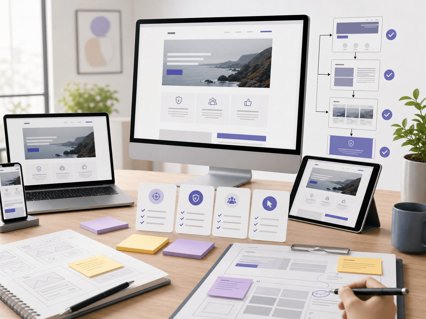 Website clarity, trust, and usability refinement workflow
