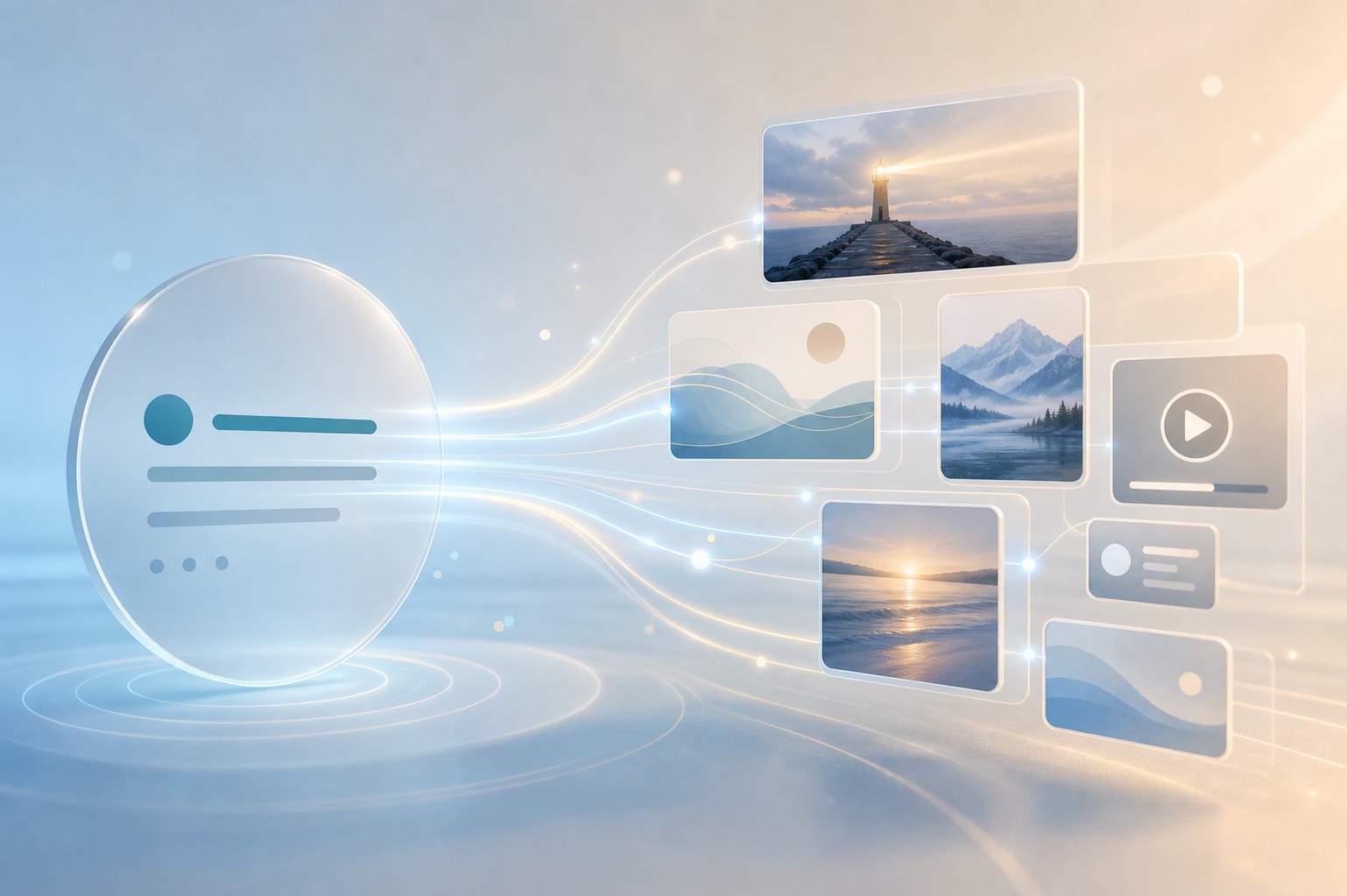 A website message extending into simple visual and story content